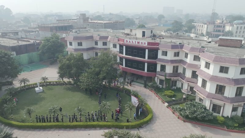 Aerial view of the main building, garden and lawn at Dalimss Sunbeam Rohania