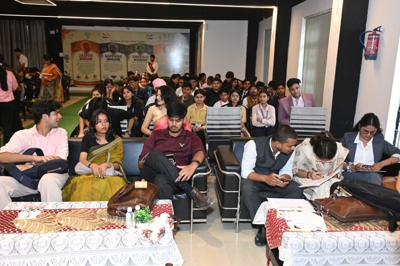 Students and guests in the auditorium at the Dalimss Mock Parliament and MUN 2026