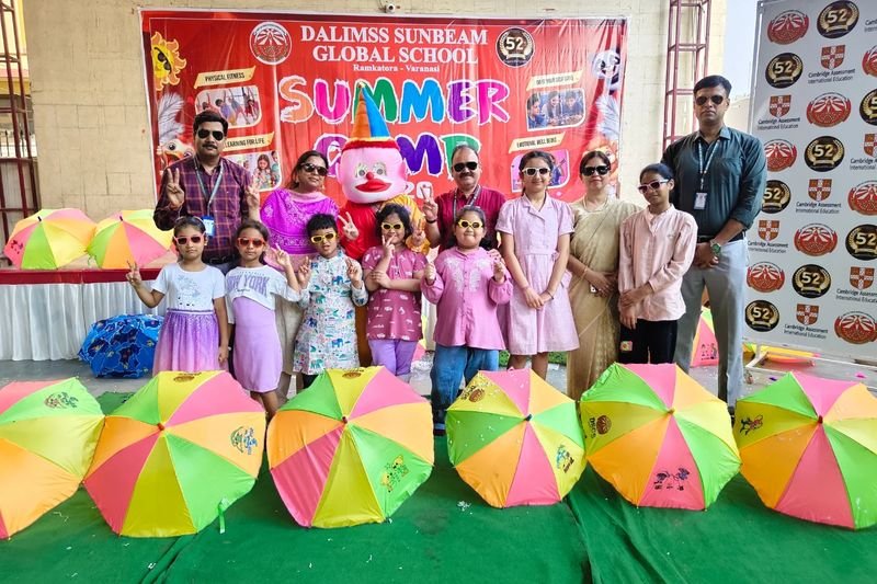 Young children and teachers at summer camp, Ramkatora