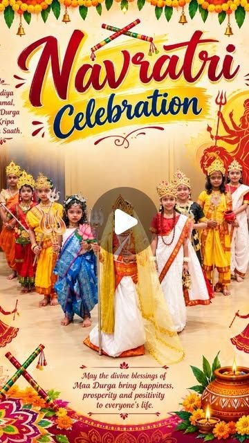 Nav Durga by our youngest learners, Sigra