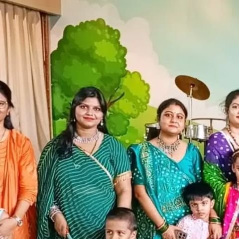 Garba Night with students and parents, Paharia