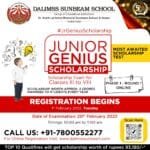 JrGenius Scholarship Exam 2022